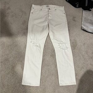 Citizens Of Humanity Women's Cream High Rise Jeans
